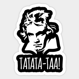 Tatata-taa Funny Ludwig van Beethoven 5th Symphony Classical Sticker